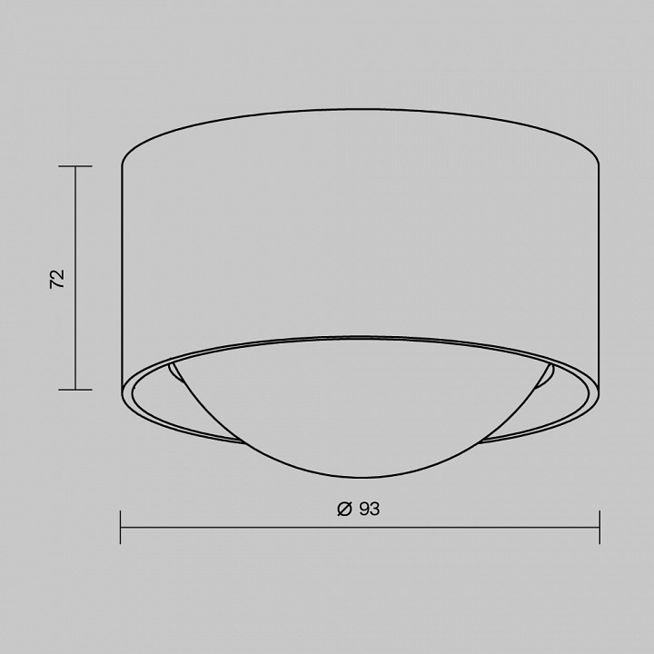 Светильник накладной Maytoni Lumina 15 Вт 3000K черный O498CL-L15B3K