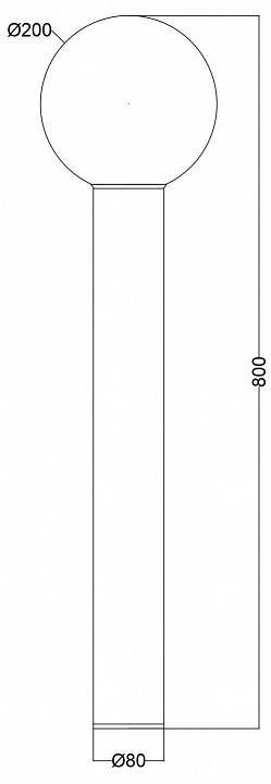 Уличный наземный светильник Maytoni Bold O598FL-01GR