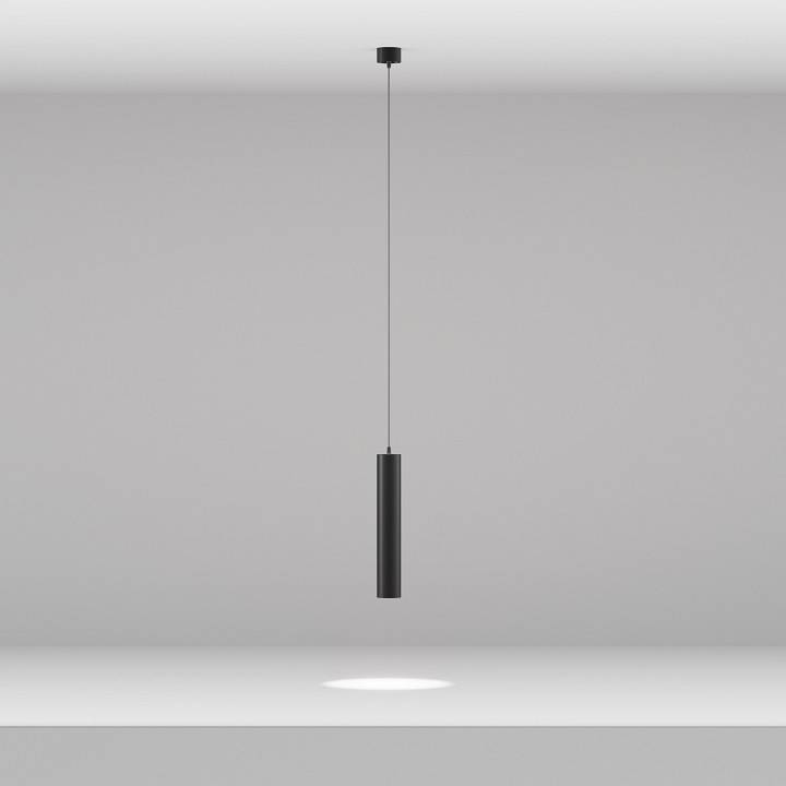 Подвесной светодиодный светильник Maytoni Focus LED 12 Вт 4000 К черный P072PL-L12B4K-1