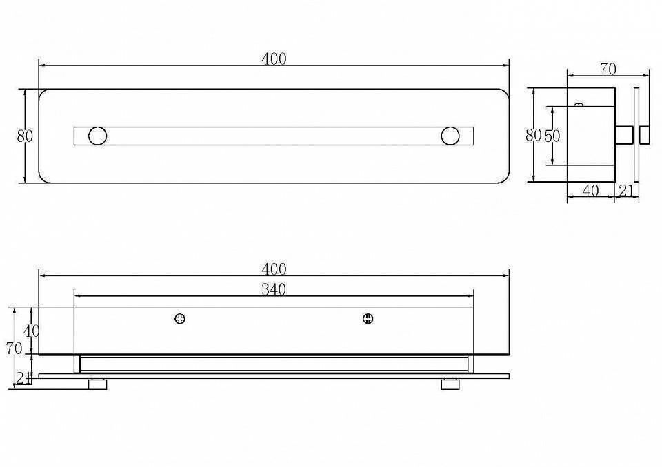 Накладной светильник Maytoni Maya P091WL-L7G3K