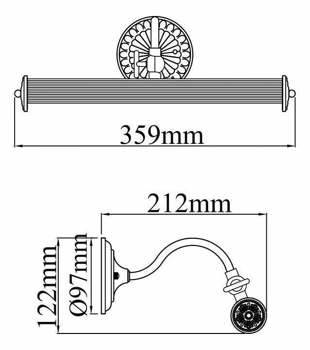 Подсветка для картины Maytoni Renoir PIC118-22-R