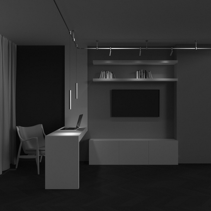 Подвесной светильник Maytoni Focus Led TR155-1-5W4K-PT