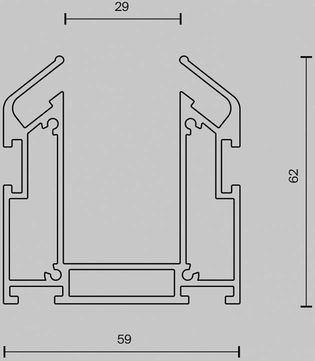 Трек встраиваемый Maytoni Busbar trunkings Exility TRA034MP-212S