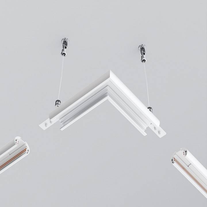 Соединитель угловой L-образный для накладных треков Maytoni Exility TRAM034CL-R-41W