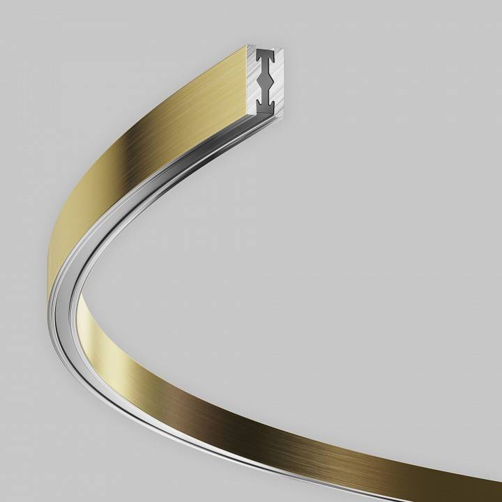 Шинопровод трековый накладной Maytoni Flarity круглый D1500 мм латунь TRX154-2SR-D1500-BS