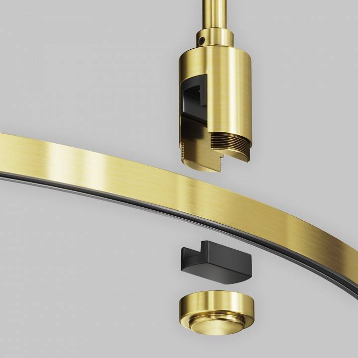 Шинопровод трековый накладной Maytoni Flarity круглый D1500 мм латунь TRX154-2SR-D1500-BS