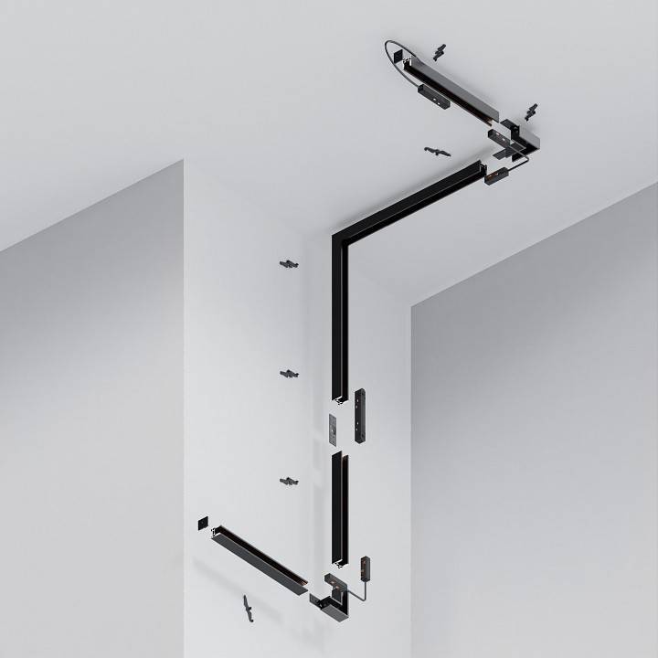 Шинопровод магнитный накладной Maytoni Exility 2 м черный TRXM034-412B