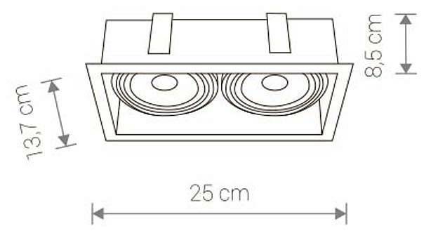 Встраиваемый светильник Nowodvorski Mod 9412