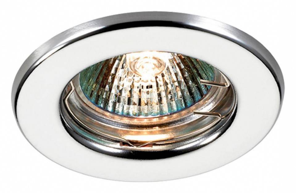 Встраиваемый светильник Novotech Classic GU5.3 белый/золото 369702