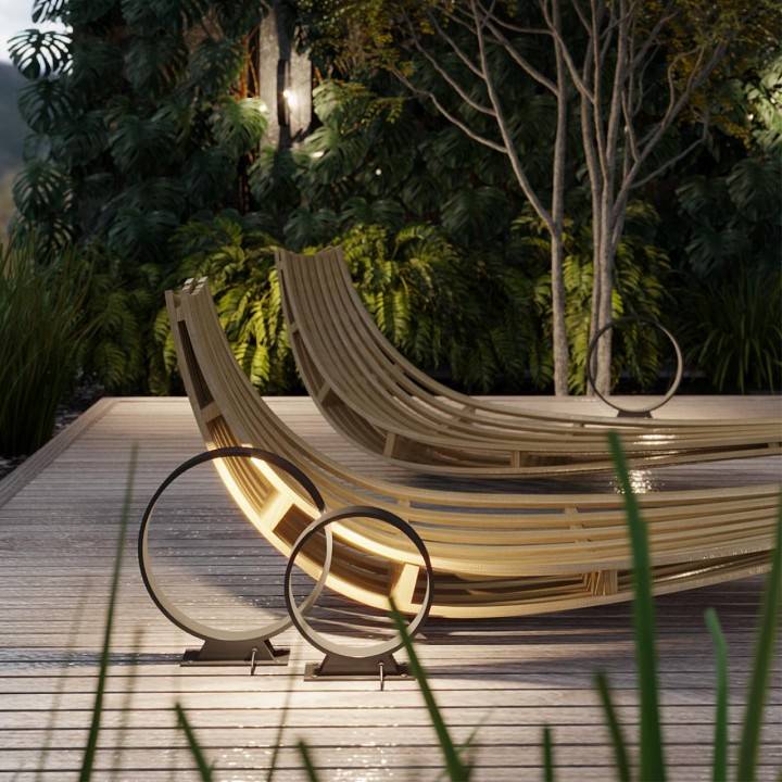 Светильник уличный наземный Odeon Light Uvo 6615/6FL