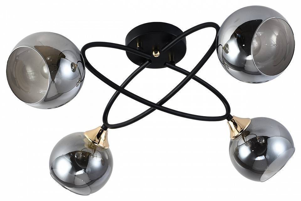 Потолочная люстра Reluce 01337-0.3-04 BK+FGD