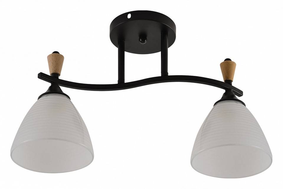 Светильник на штанге Reluce 01589-1 BK+WOOD 01589-3.3-02B