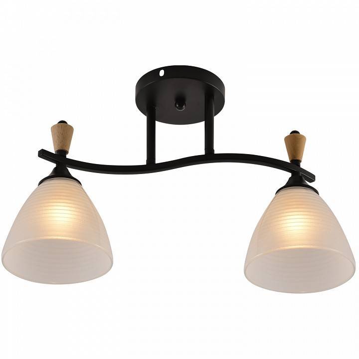 Светильник на штанге Reluce 01589-1 BK+WOOD 01589-3.3-02B