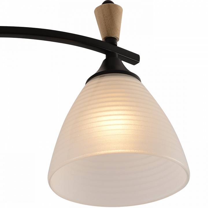 Светильник на штанге Reluce 01589-1 BK+WOOD 01589-3.3-02B