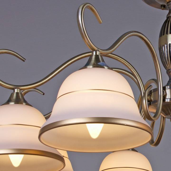 Люстра на штанге Reluce 02263 8 ламп AB 02263-0.3-08 AB