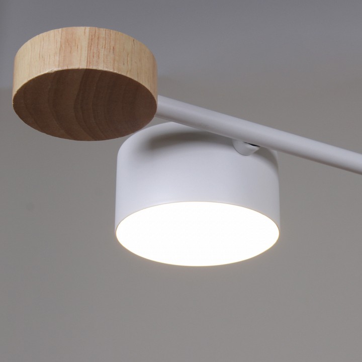 Люстра на штанге De Markt 03751-0.3-10 10xGX53 белый/дерево 03751-0.3-10 WT+WOOD GX53