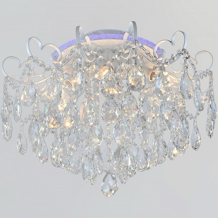 Люстра на штанге De Markt 04024-0.3-06 WH+SILVER PN+RGB