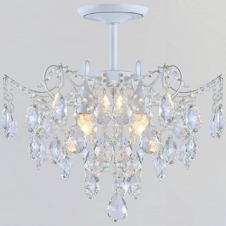 Люстра на штанге Reluce 04058-1 4 лампы WH+GOLD PN 04058-0.3-04 WH+GOLD PN