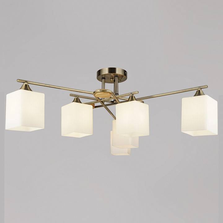 Потолочная люстра Reluce 04497 6 ламп бронза 04497-0.3-06 AB