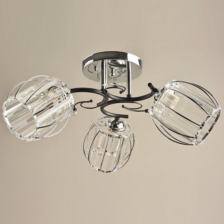 Люстра на штанге De Markt 04631-0.3-03 CR+BK