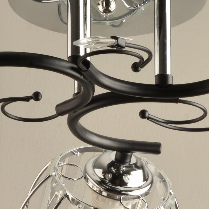 Люстра на штанге De Markt 04631-0.3-03 CR+BK