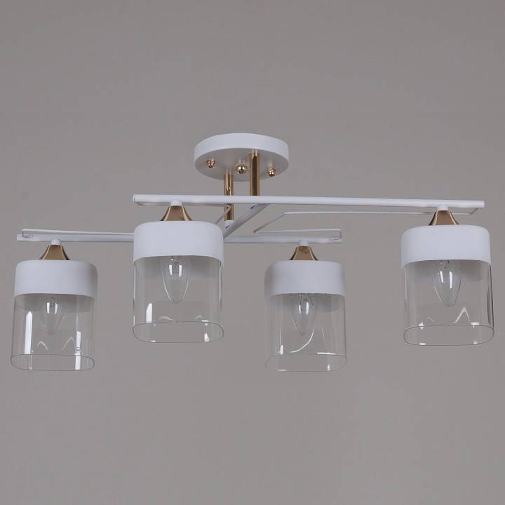 Люстра на штанге Reluce 06096 4 лампы 06096-0.3-04 WH+FG