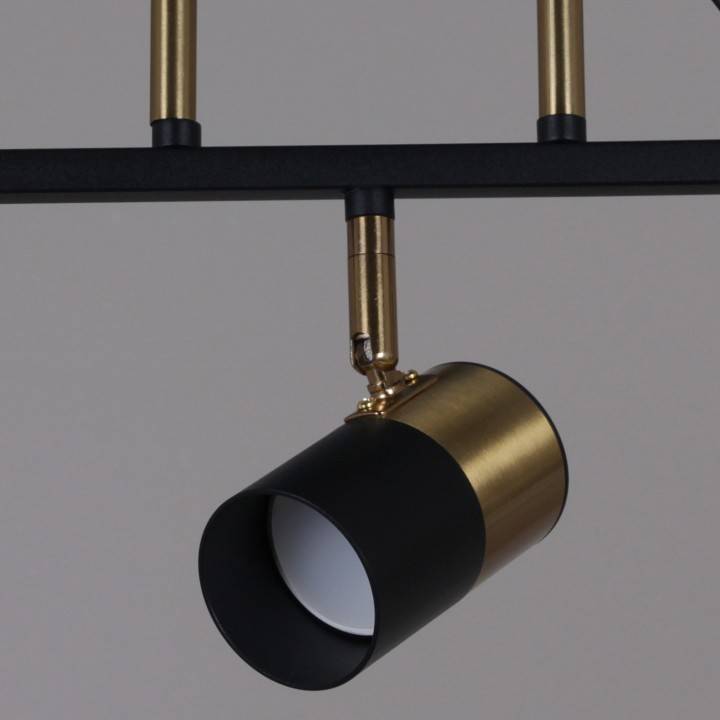 Спот De Markt Ракурс 5хGU10 черный медь 06664-0.8-05 BK+COP