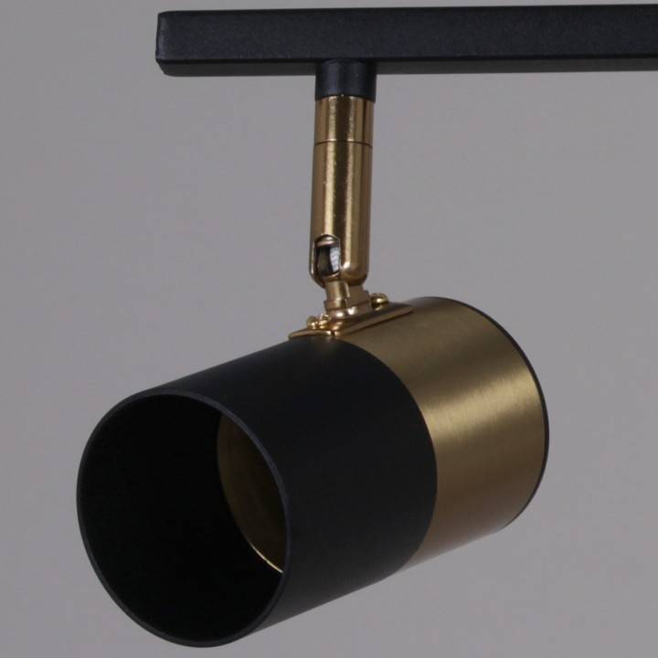 Спот De Markt Ракурс 5хGU10 черный медь 06664-0.8-05 BK+COP