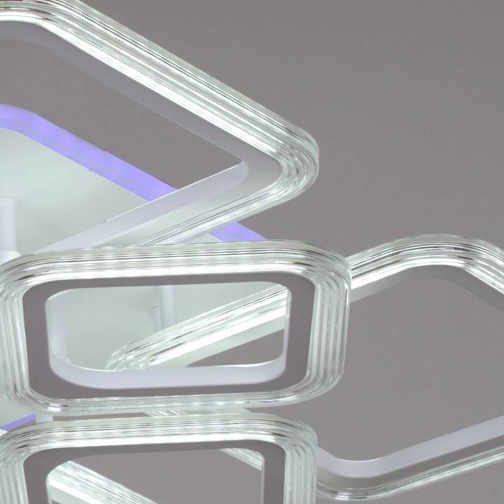 Потолочная люстра 09826-3.3-4+4A WH (RGB)