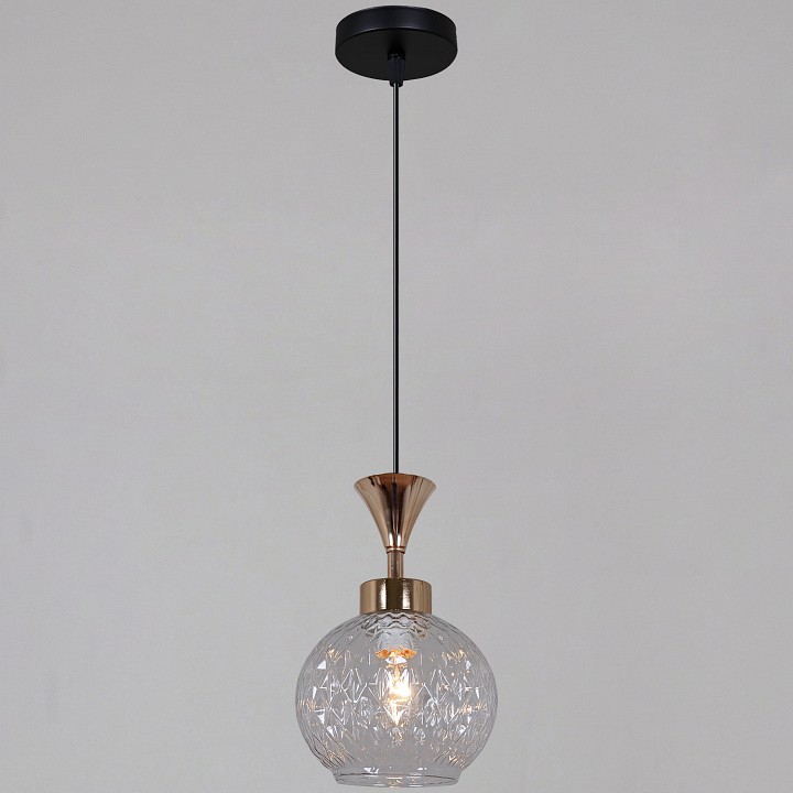 Подвесной светильник  10080-0.9-01 BK+FG