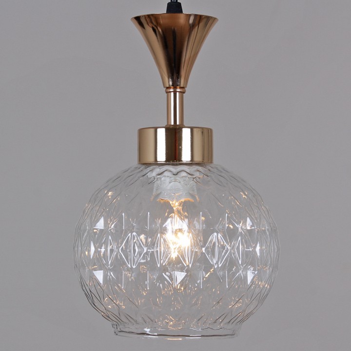 Подвесная люстра  10080-0.9-03 BK+FG