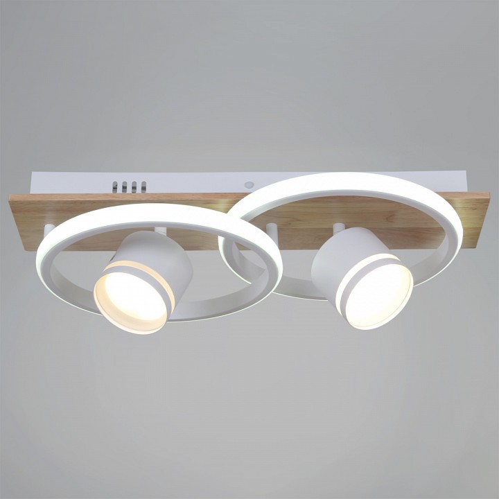 Накладной светильник 29560-0.3-2+2 WH+WOOD