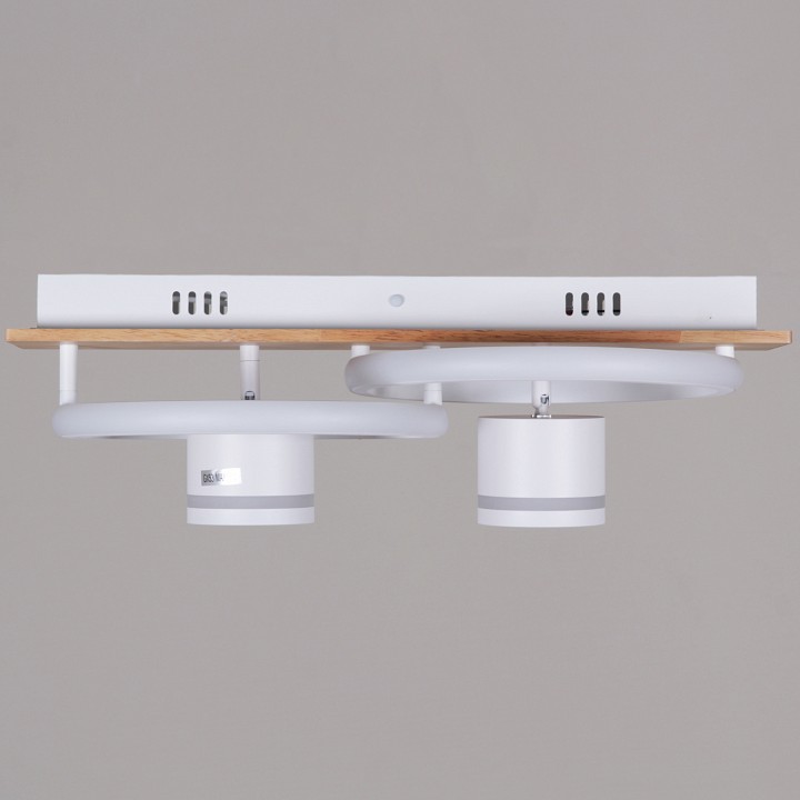 Накладной светильник 29560-0.3-2+2 WH+WOOD