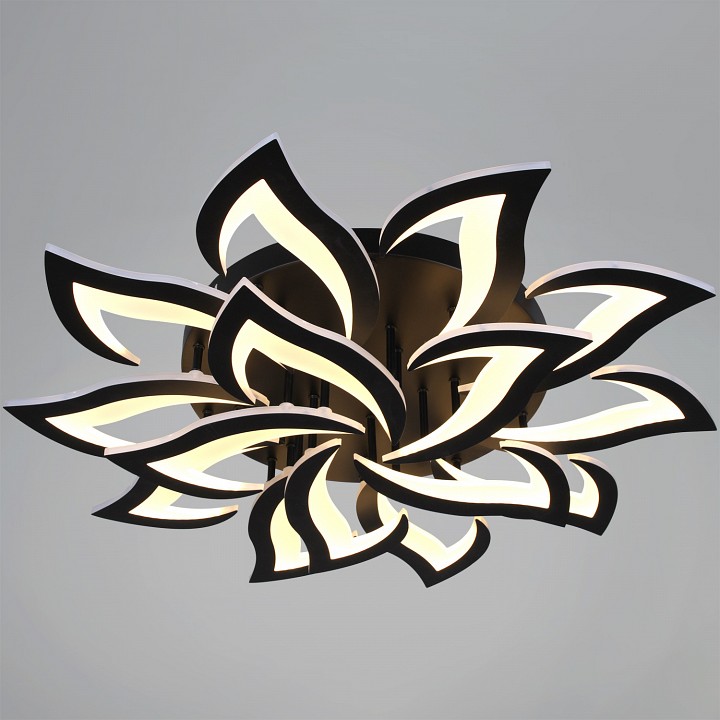 Люстра на штанге светодиодная Reluce 30150-0.3-10+5 BK