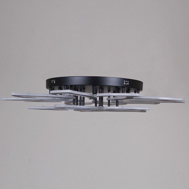 Люстра на штанге светодиодная Reluce 30150-0.3-10+5 BK