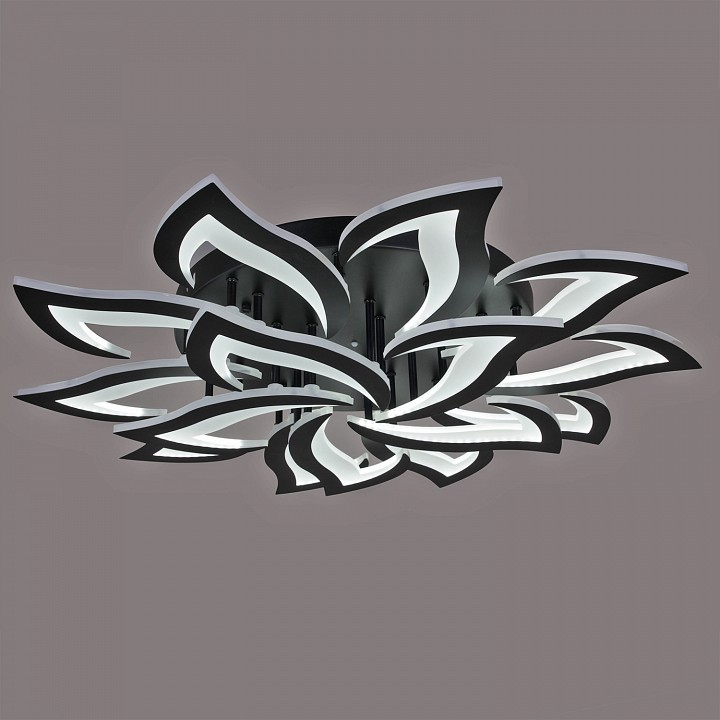 Люстра на штанге светодиодная Reluce 30150-0.3-10+5 BK