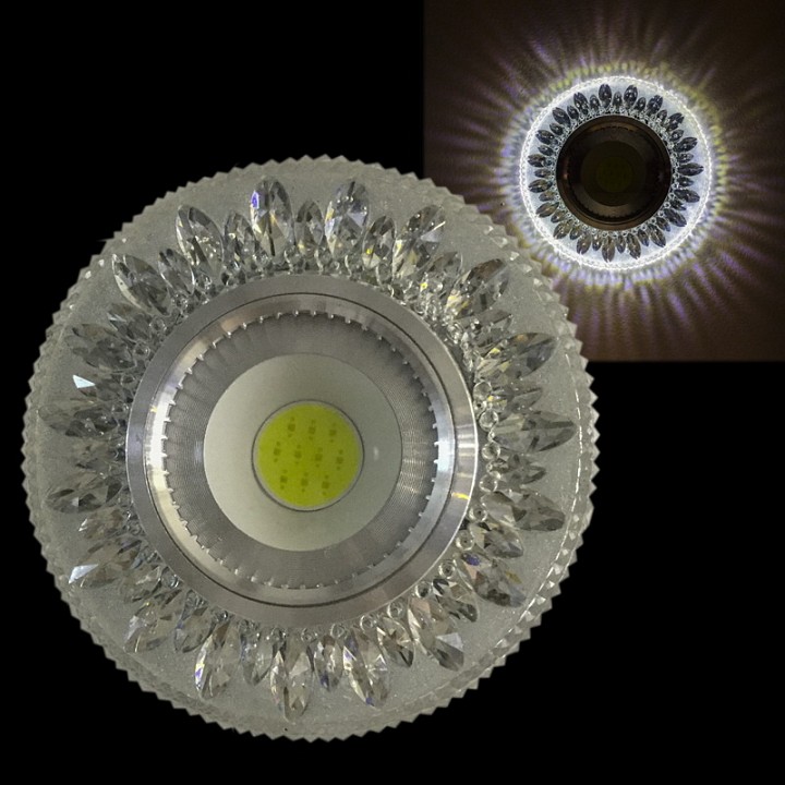 Встраиваемый светильник  42201-9.0-001PL MR16+LED3W CL