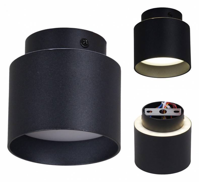 Накладной светильник Reluce Technical 53006 53006-9.5-001IL GX53+LED3W BK