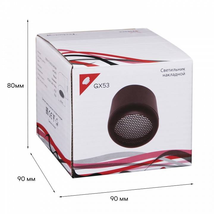 Накладной светильник Reluce 53016 53016-9.5-001LD GX53 BK