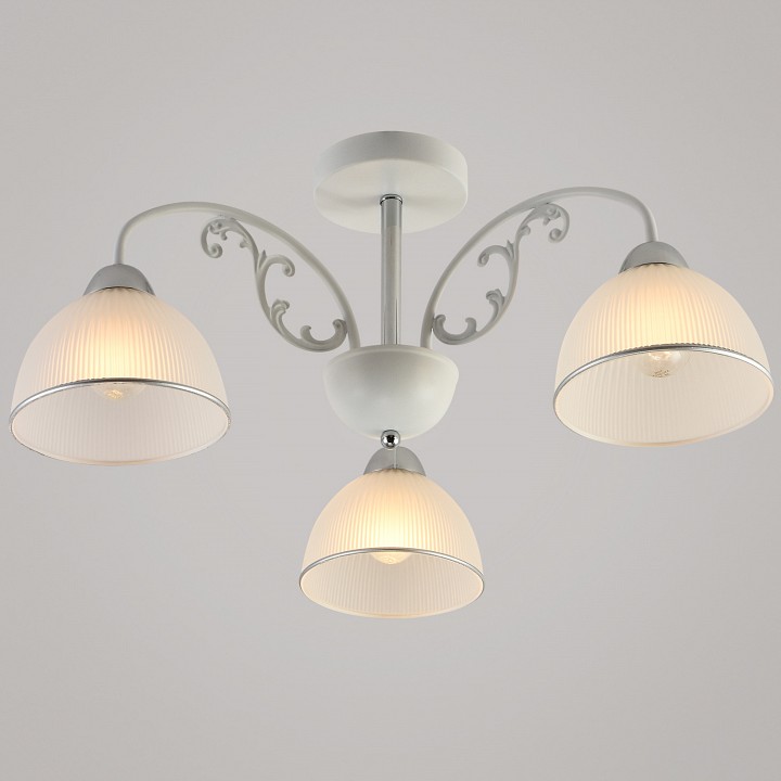 Люстра на штанге  62410-0.3-03 WH+CR