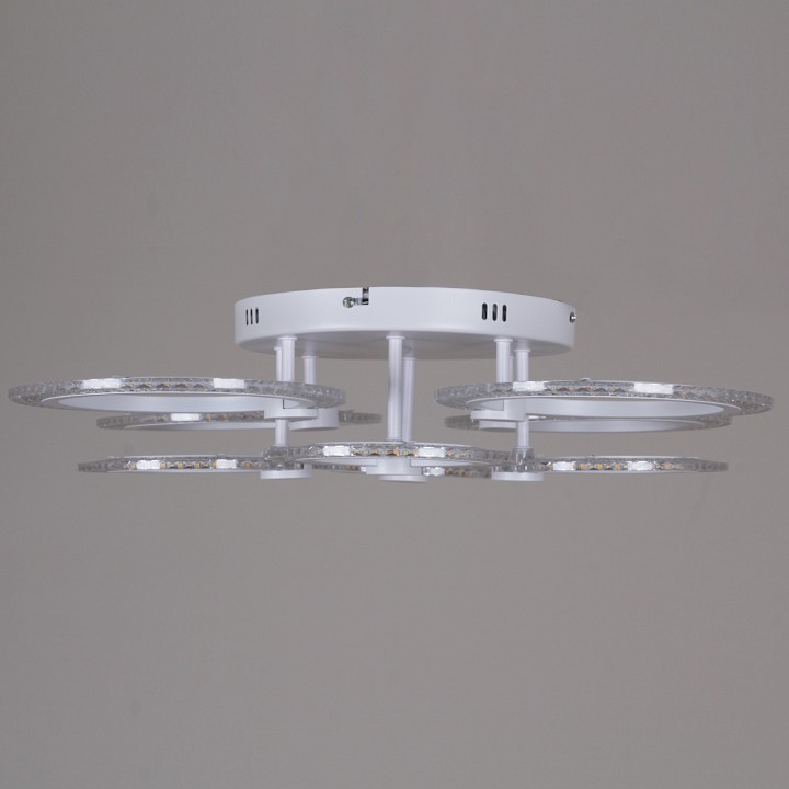 Люстра на штанге светодиодная Reluce 68090-0.3-4+4 WH