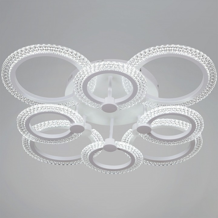 Люстра на штанге светодиодная Reluce 68090-0.3-4+4 WH