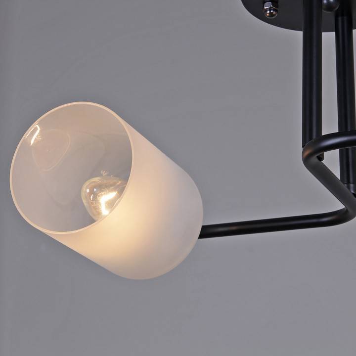 Подвесная люстра Reluce 2 лампы 70187-0.3-02 BK+CR