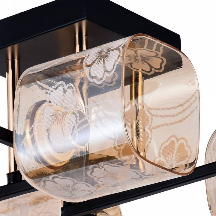 Потолочная люстра Reluce 72108 4 x E27 72108-0.3-04 BK+FGD