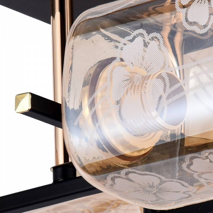 Потолочная люстра Reluce 72108 4 x E27 72108-0.3-04 BK+FGD