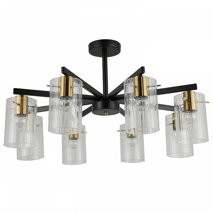 Люстра на штанге De Markt Бремен 8x40 Вт E14 74643-0.3-08