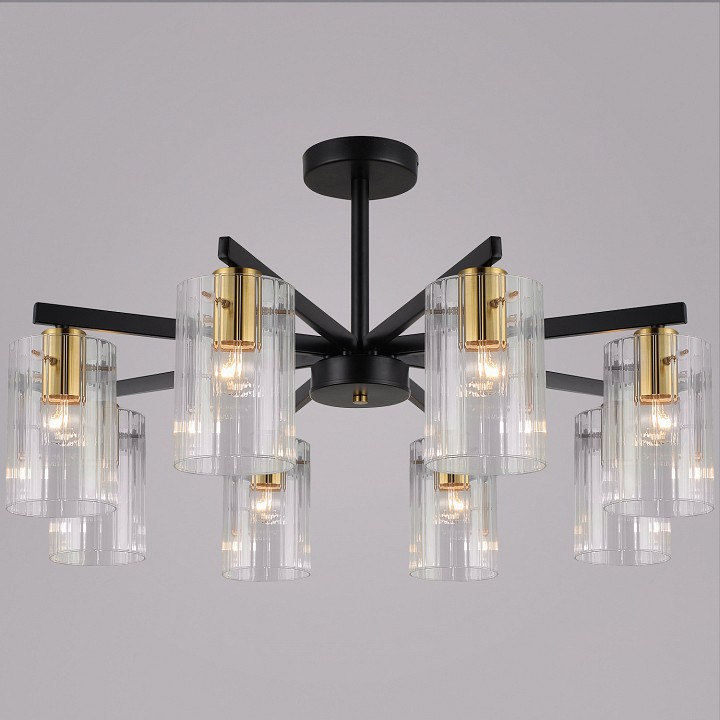 Люстра на штанге De Markt Бремен 8x40 Вт E14 74643-0.3-08