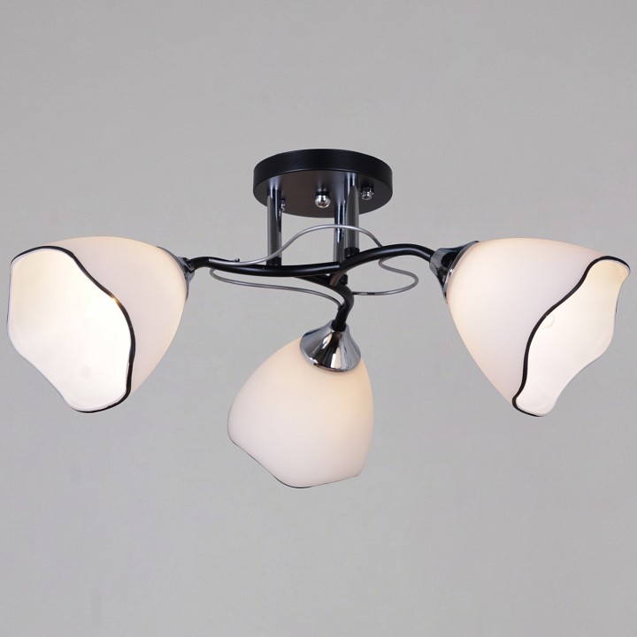 Люстра на штанге  79360-0.3-03 BK+CR