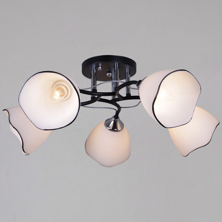 Люстра на штанге  79360-0.3-05 BK+CR