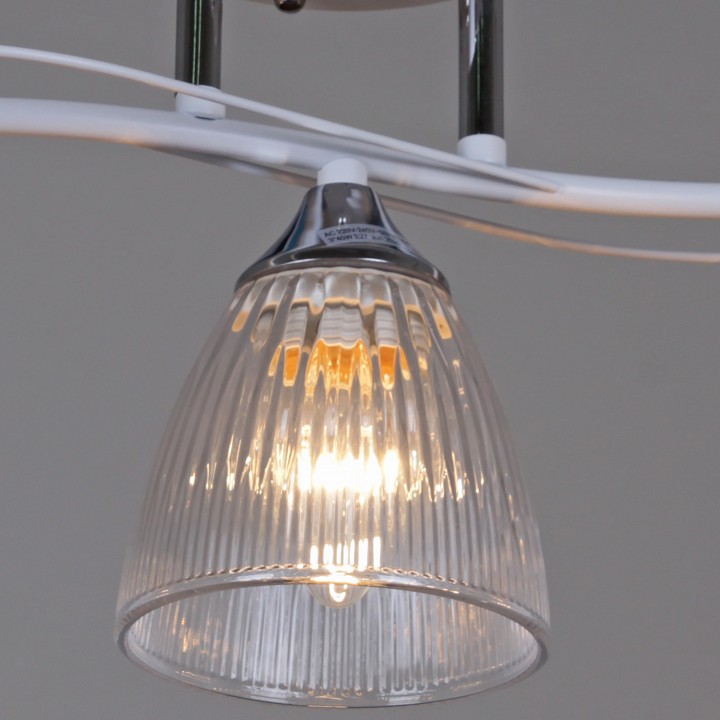 Люстра на штанге De Markt Бремен 3xE27 87360-0.3-03 WH+CR